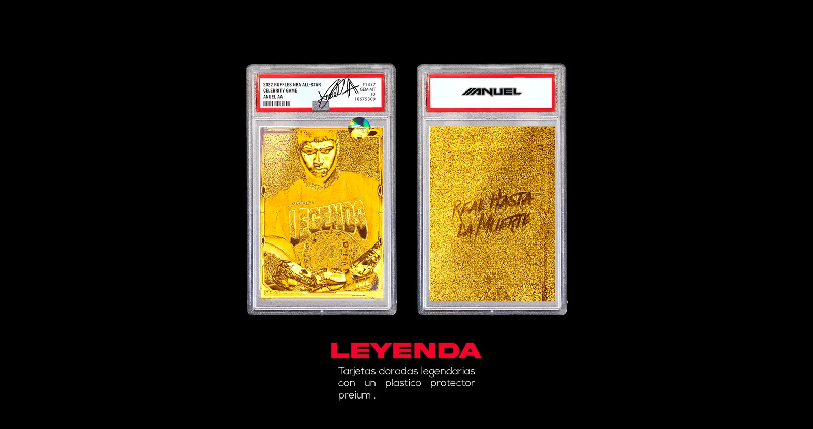 Cartas Coleccionables — carta Leyenda dorada
