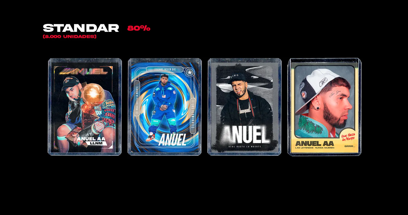 Cartas Coleccionables — fila de cartas Standar