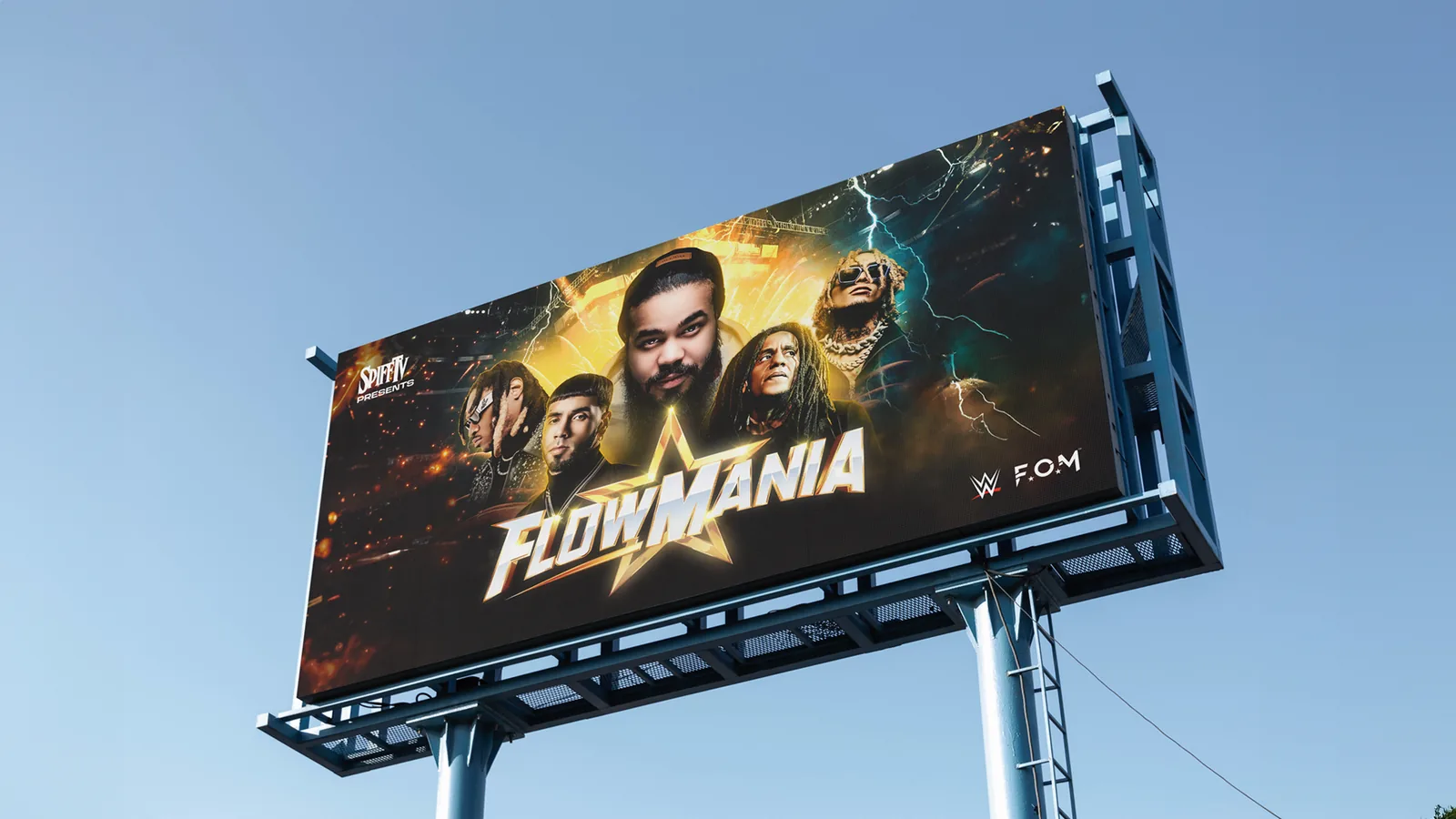 Flowmania — valla publicitaria