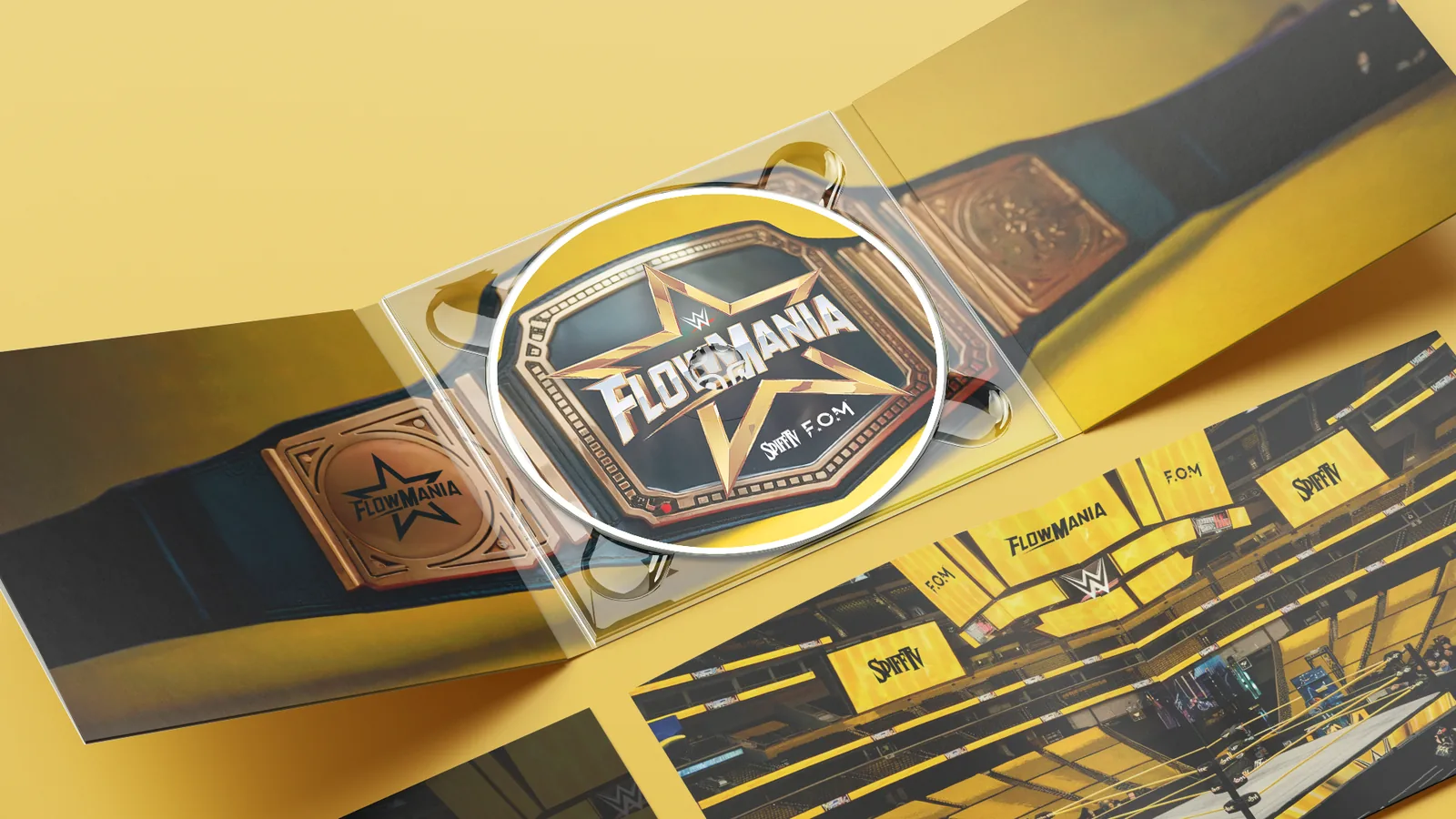 Flowmania — gatefold abierto del disco