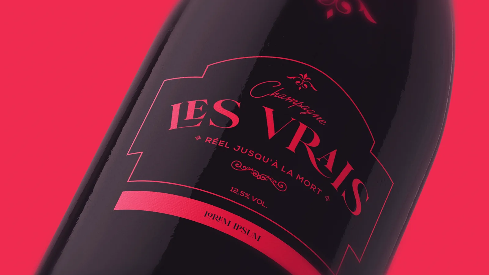 Les Vrais — detalle de etiqueta Le Noir