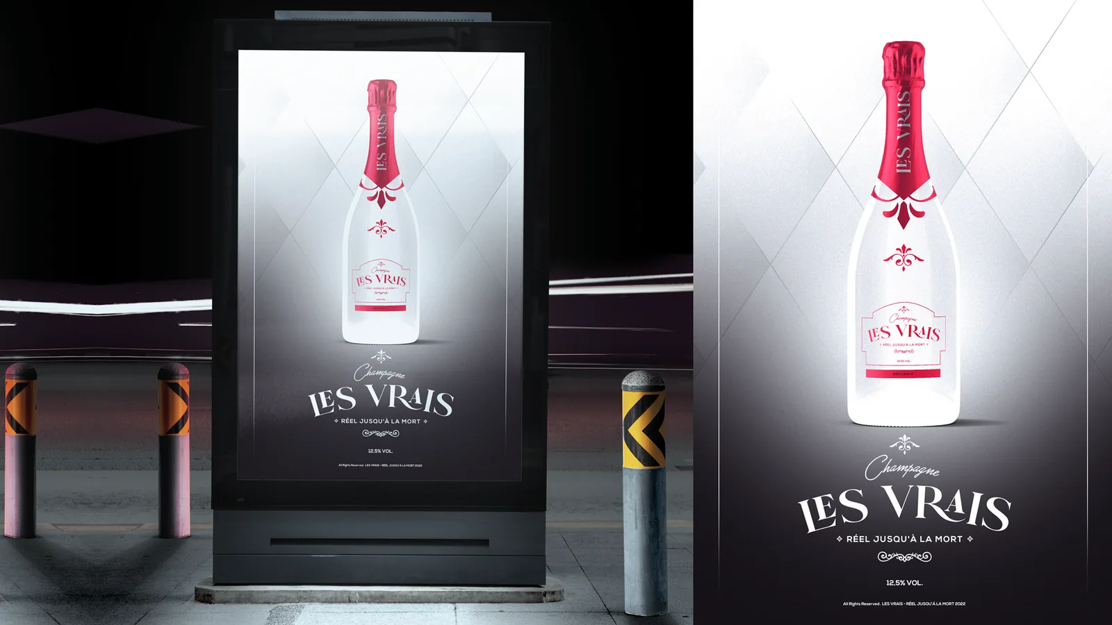 Les Vrais — publicidad en pantalla digital