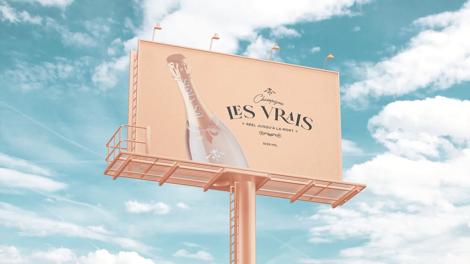 Les Vrais — valla publicitaria