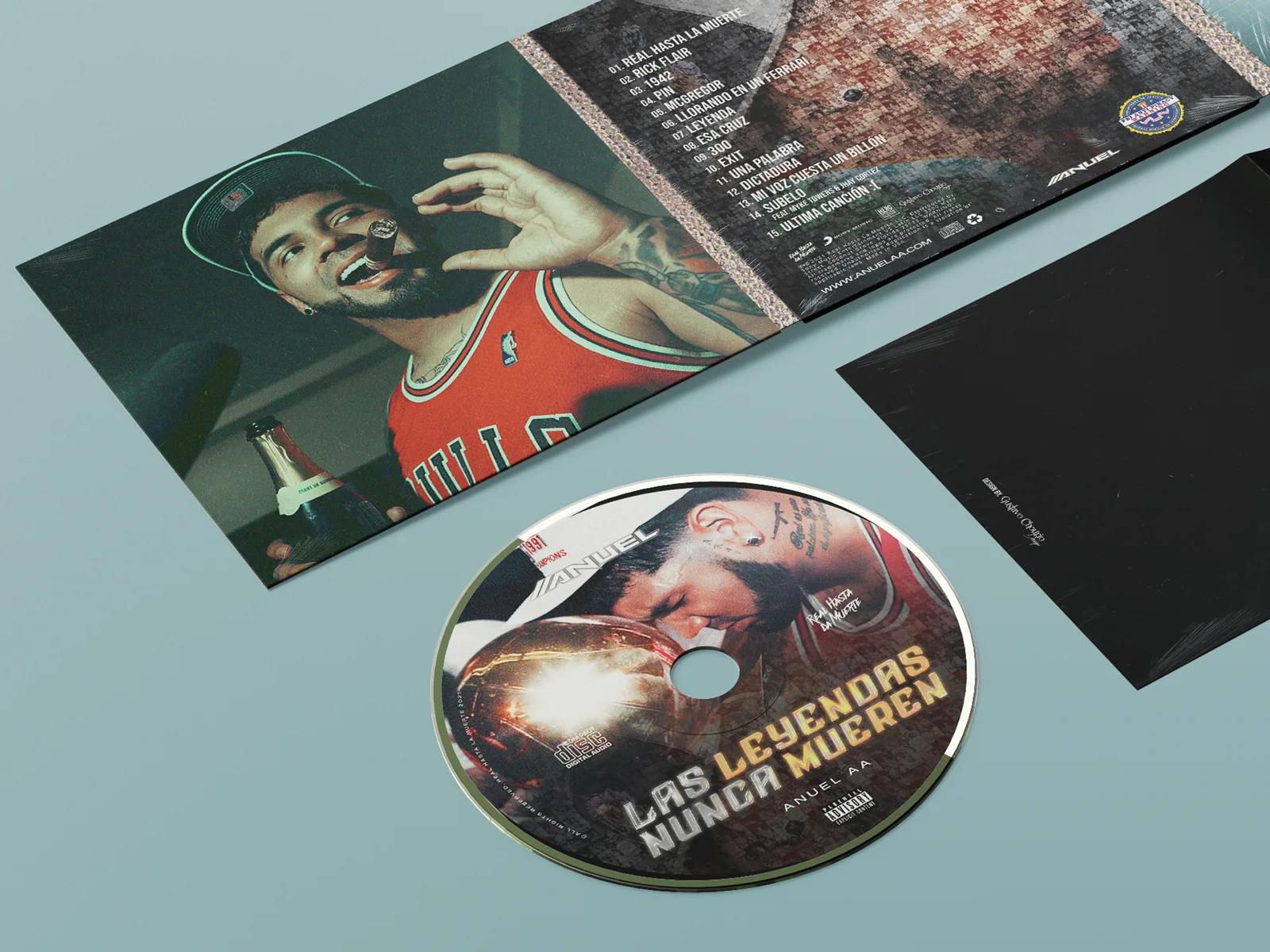 Gatefold abierto LLNM con CD impreso