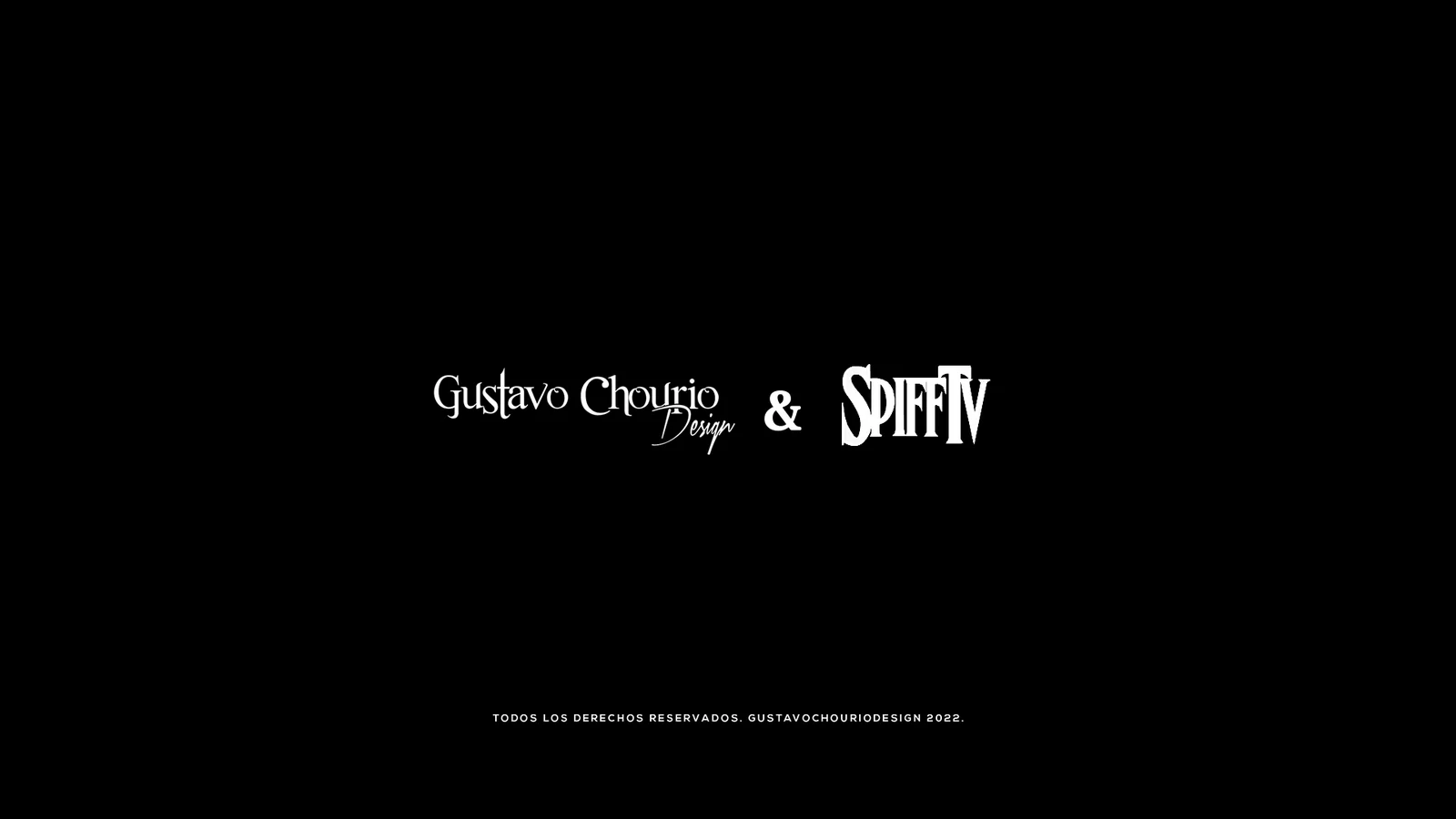 Gustavo Chourio Design & Spiff TV — autoría del proyecto