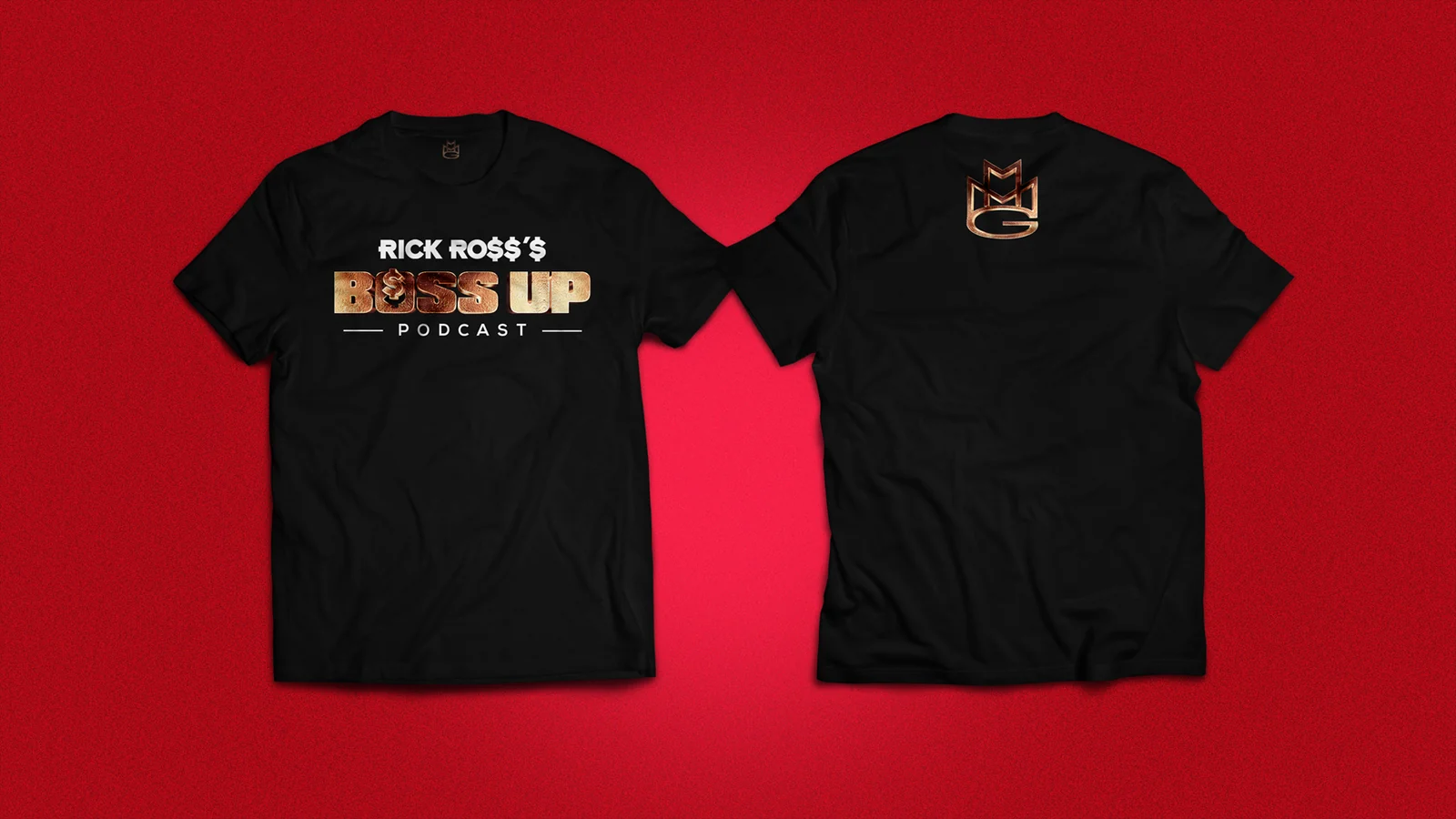 Camiseta del podcast, frente y espalda