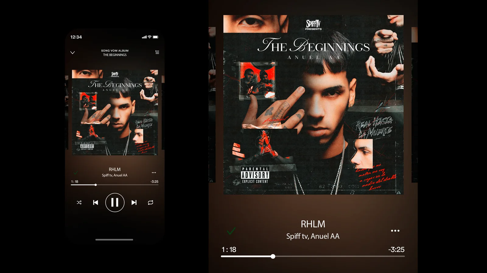 The Beginnings — mockup del disco en Spotify