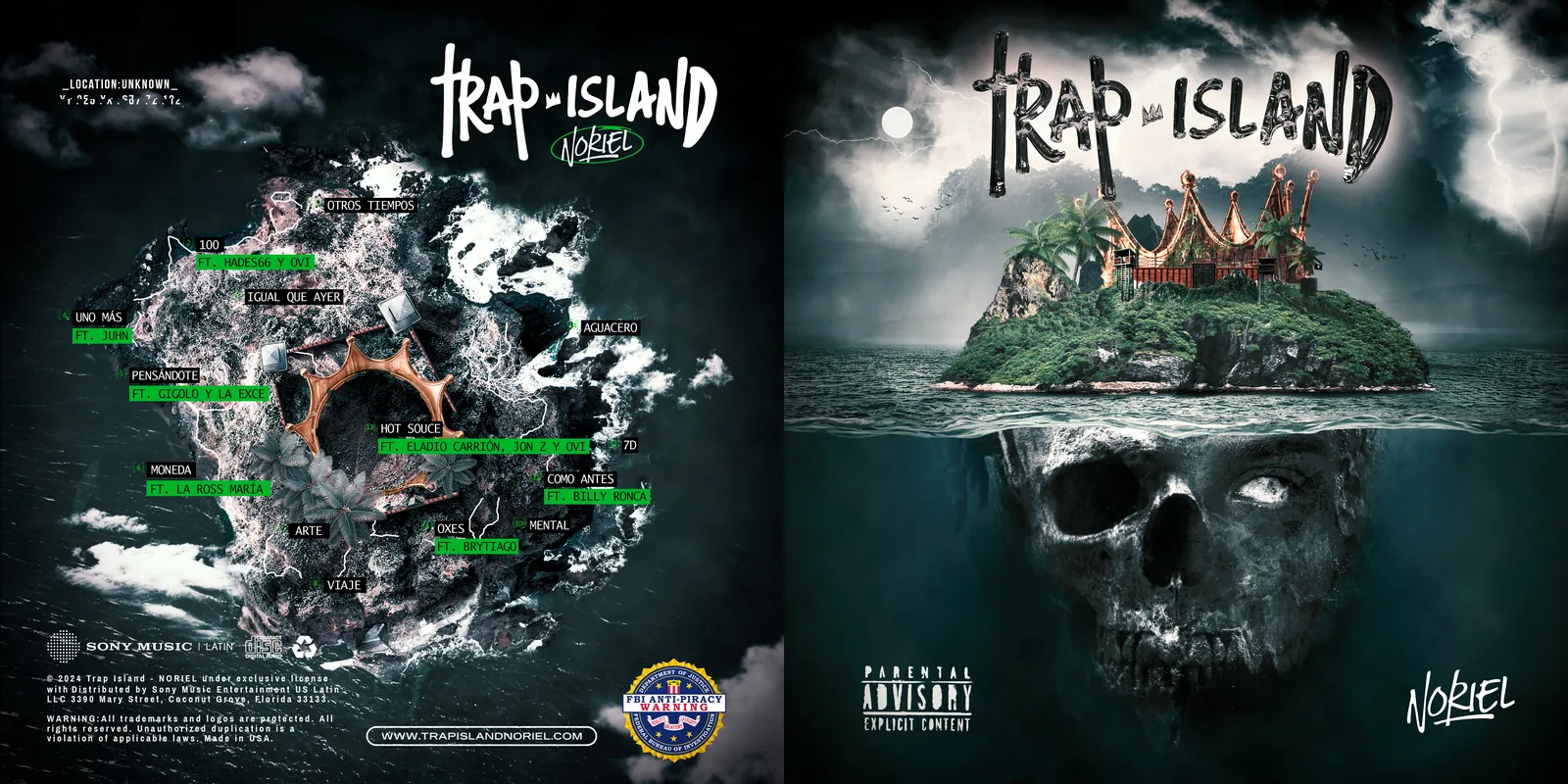Trap Island — gatefold completo con contraportada y portada