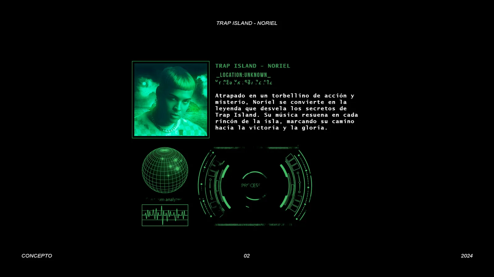 Trap Island — press kit del proyecto, página 1